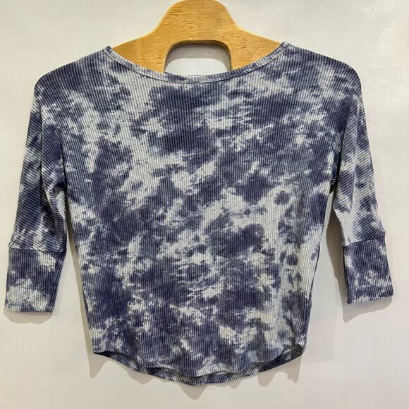 MARKET AND SPRUCE WOMENS SIZE SMALL CORINNA‎ RIBBED DOLMAN KNIT TOP NAVY - Picture 1 of 5